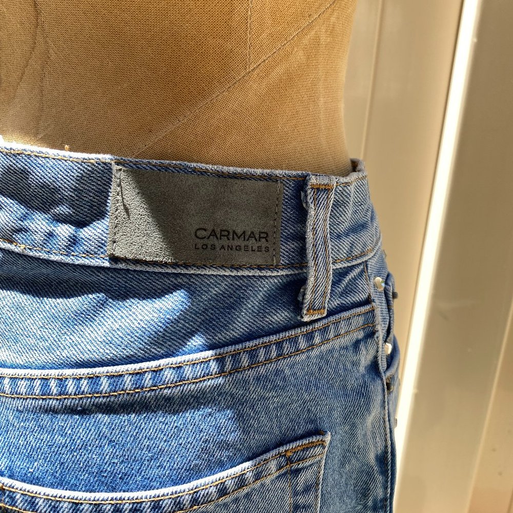 Carmar Distressed Rhinestone Jeans - Picture 6 of 11